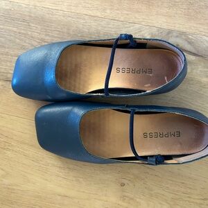 Navy Blue Empress Flats